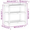 vidaXL Ruukutusp&ouml;yt&auml; hyllyill&auml; 82,5x45x86,5 cm t&auml;ysi Douglas kuusi