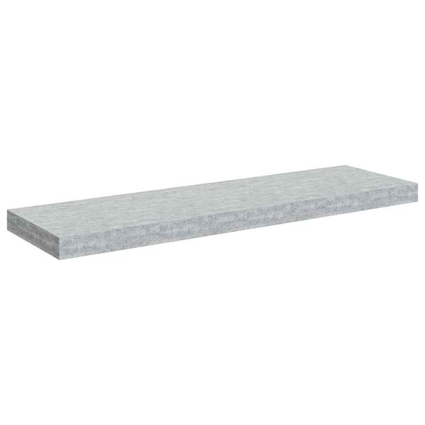 vidaXL Kelluva sein&auml;hylly betoninharmaa 80x23,5x3,8 cm MDF