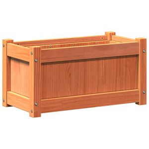 vidaXL Ulkokukkalaatikko vahanruskea 60x31x31 cm t&auml;ysi m&auml;nty