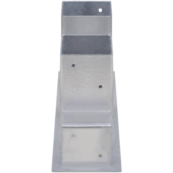 vidaXL Polttopuun pinoamistuet 4 kpl ter&auml;s hopea