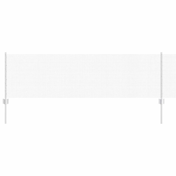 vidaXL Aita ja tolppa Hopea 0,6 x 25 m Teräs