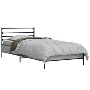 vidaXL S&auml;ngyn runko Harmaa Sonoma 80 x 200 cm Tekninen puu
