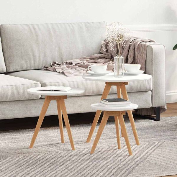 vidaXL Sohvapöytä Ruskea 50 x 50 x 46 cm Täysi Pähkinäpuu