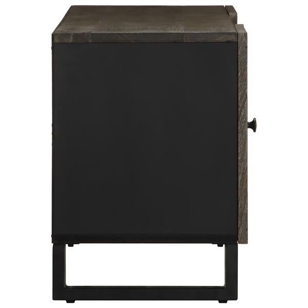 vidaXL TV-taso musta 105x33x46 cm t&auml;ysi mangopuu