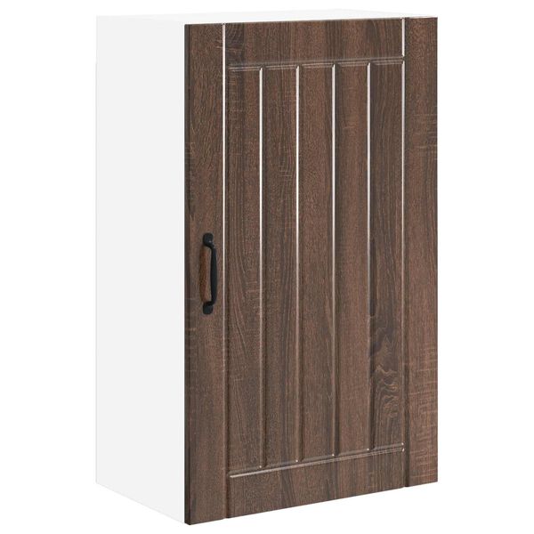 vidaXL Keitti&ouml;kaappi Lucca Ruskea tammi 50 x 31 x 80 cm Tekninen puu