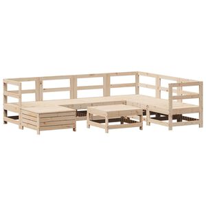 vidaXL 8-osainen Ulkosohvasarja tyynyill&auml; t&auml;ysi m&auml;nty