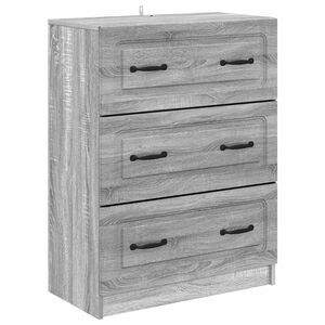 vidaXL Laatikkokaappi Harmaa sonoma 66 x 34,5 x 87 cm Tekninen puu