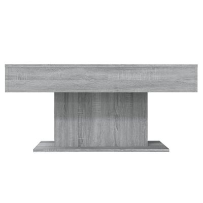 vidaXL Sohvapöytä harmaa Sonoma 96x50x45 cm tekninen puu
