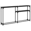 vidaXL Konsolip&ouml;yt&auml; Musta tammi. 146 x 22.5 x 75 cm Tekninen puu