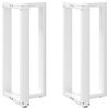 vidaXL Baarip&ouml;yd&auml;n jalat T-muotoiset 2 kpl valkoinen 50x35x(90-91) cm ter&auml;s