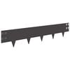 vidaXL Nurmireunus 30 kpl 100 x 20 cm Ter&auml;s Musta