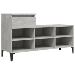 vidaXL Kenk&auml;kaappi betoninharmaa 102x36x60 cm tekninen puu