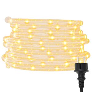 vidaXL Valokaapeli 1200 LED-valoa l&auml;mmin valkoinen 50 m PVC