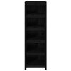 vidaXL Kirjahylly musta 50x35x154 cm täysi mänty