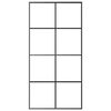 vidaXL Liukuovi musta 102,5x205 cm ESG-lasi ja alumiini