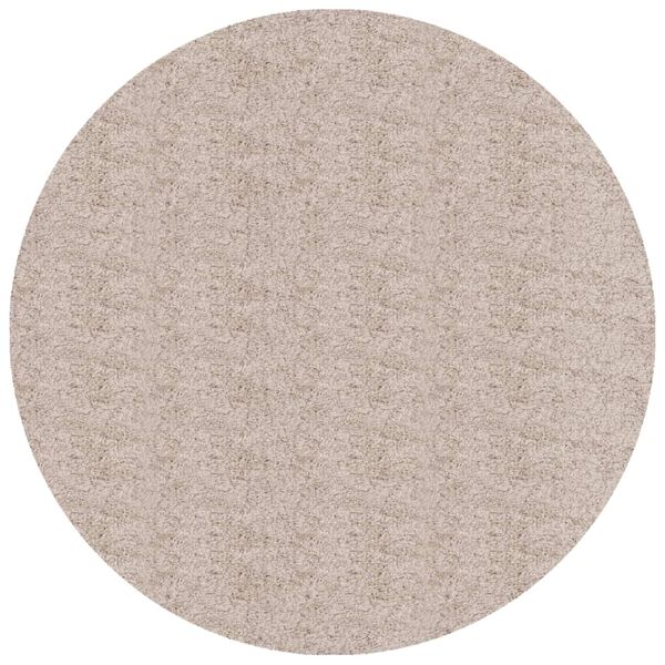 vidaXL Pörrömatto PAMPLONA korkeanukka moderni beige Ø 80 cm