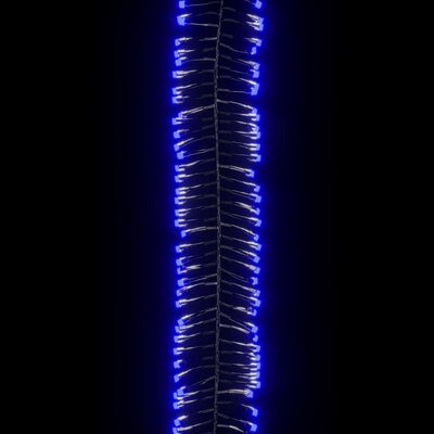 vidaXL Cluster LED-valonauha 400 LED-valoa sininen 7,4 m PVC