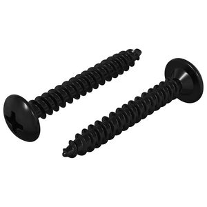 vidaXL Kierre kynsi 2 kpl Musta M4 x 28 mm Ter&auml;s