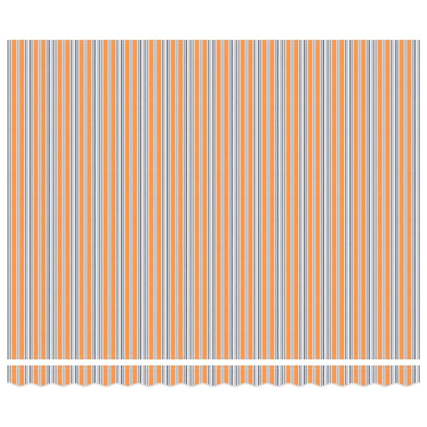 vidaXL Vetoutuva markiisi Sininen ja Oranssi 400 &times; 300 cm