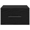 vidaXL Y&ouml;p&ouml;yt&auml;kaappi Musta tammi 35 x 35 x 20 cm Tekninen puu
