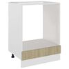 vidaXL Uunikaappi "Riga" Sonoma-tammi 60x46x81,5 cm tekninen puu