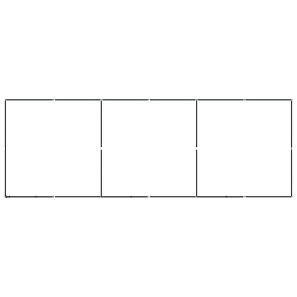 vidaXL Koiran ulkohäkki teräs 11,06 m²