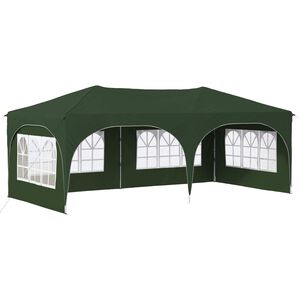 vidaXL Pop-up Juhlateltta 575 x 288 x 245 cm Vihre&auml; Oxford-kangas