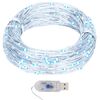 vidaXL Mikro LED-keijuvalonauha 40 m 400 LEDi&auml; kylm&auml; valk. 8-toiminen