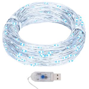vidaXL Mikro LED-keijuvalonauha 40 m 400 LEDi&auml; kylm&auml; valk. 8-toiminen