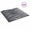 vidaXL Sein&auml;paneelit 24 pcs Kiviharmaa 50 x 50 cm XPS Vaahdon