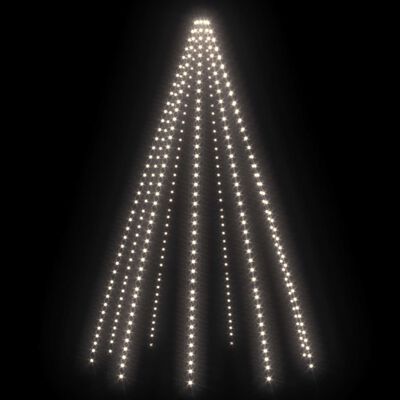 vidaXL Joulukuusen valoverkko 400 LED-valoa kylmä valkoinen 400 cm