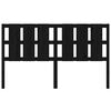 vidaXL Sängynpääty musta 165,5x4x100 cm täysi mänty