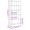 vidaXL Kirjahylly harmaa Sonoma 72x28x172 cm tekninen puu
