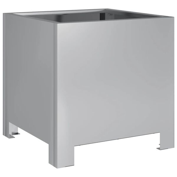 vidaXL Puutarhakukkalaatikko 30x30x30 cm galvanoitu teräs