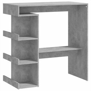 vidaXL Baarip&ouml;yt&auml; telineell&auml; betoninharm. 100x50x101,5 cm tekninen puu