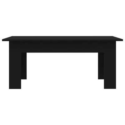 vidaXL Sohvapöytä musta 100x60x42 cm lastulevy