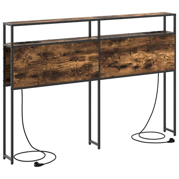 vidaXL S&auml;ilytysp&auml;&auml;ty hyllyll&auml; p&auml;&auml;tyll&auml; Savutammi 140 cm Tekninen puu