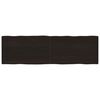 vidaXLPöytälevy ruskea 200x60x(2-4)cm käsitelty täystammi elävä reuna