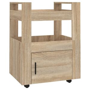 vidaXL Keitti&ouml;vaunu Sonoma-tammi 60x45x80 cm tekninen puu