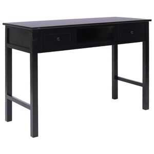 vidaXL Kirjoitusp&ouml;yt&auml; harmaa 110x45x76 cm puinen