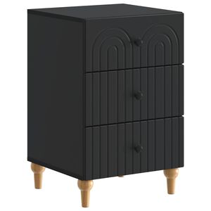 vidaXL Y&ouml;p&ouml;yt&auml;kaappi Musta 43 x 41 x 66,5 cm Tekninen puu