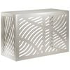 vidaXL Ilmastointilaitteen suoja Hopea 90 x 40 x 60 cm