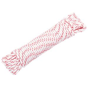 vidaXL Pull Starter Naru Valkoinen ja Punainen &Oslash;3 mm 10 m Nylon