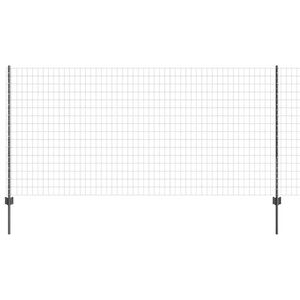 vidaXL Hitsattu lankaa 10 x 1,2 m (L x K) PVC-pinnoitettu ter&auml;s Harmaa