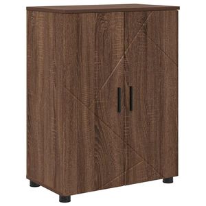 vidaXL Kylpyhuonekaappi s&auml;ilytystilassa Ruskea tammi 60 x 35 x 80 cm