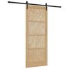 vidaXL Liukuovi Luonnollinen 86 x 211 cm T&auml;ysi m&auml;nty