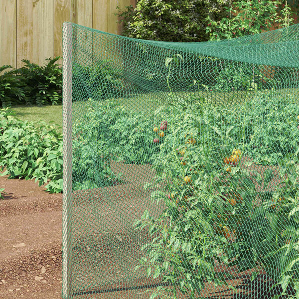 vidaXL Lintusuojaverkko Vihre&auml; 2 x 10 m Polyeteeni