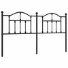 vidaXL Metallinen vaihtop&auml;&auml;ty musta 160 cm