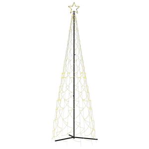 vidaXL Joulukartiokuusen l&auml;mmin valkoinen 500 LEDi&auml; 100x300 cm