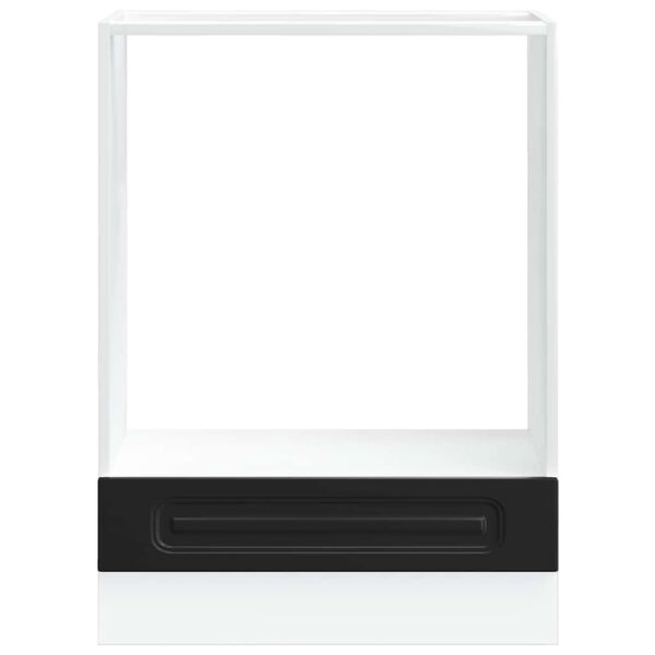 vidaXL Uunikaappi Kalmar musta tekninen puu